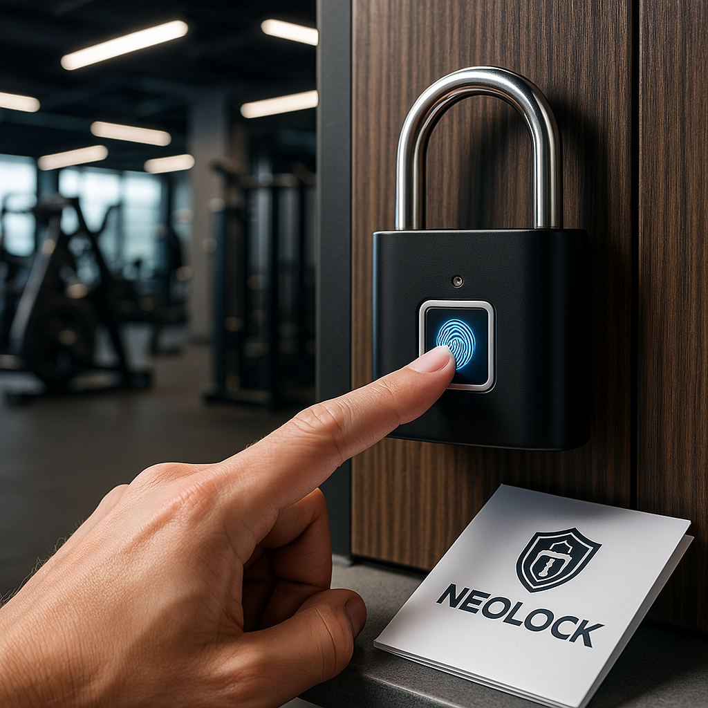Cadenas connecté NeoLock à empreinte digitale