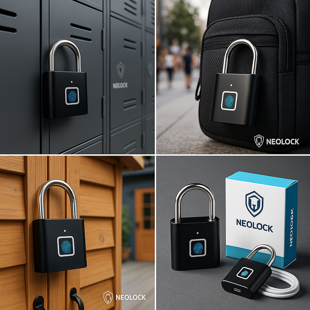 Cadenas connecté NeoLock à empreinte digitale